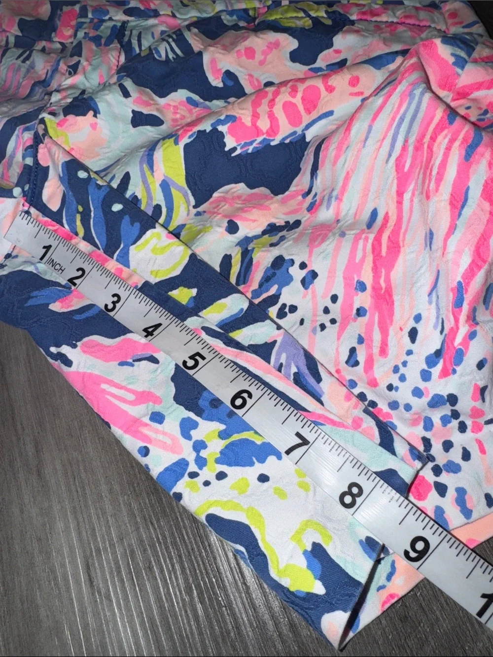 Lilly Pulitzer Callahan shorts Tidal Wave Pans Garden blue pink 4 women’s resort